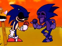 FNF [Sonic.Exe and Majin] : Sonic sings “Too Slow”