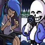 FNF: Amor vs Sans in X Spilt Remix